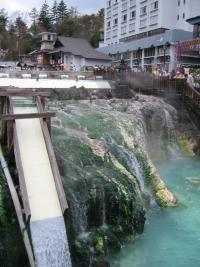 草津温泉名物　湯畑