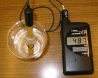 札幌市北区篠路の水道水の酸化還元電位