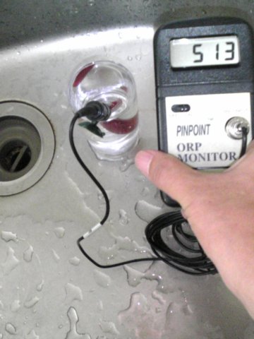 豊田市聖心町の水道水の酸化還元電位