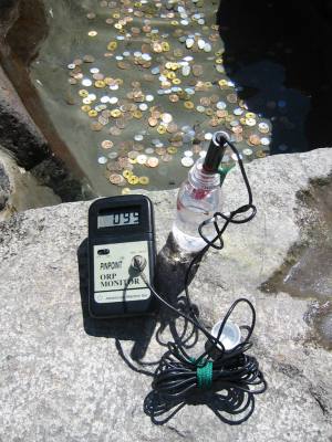 日本一高地の湧水、室堂湧水のORP